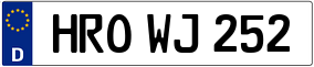 Trailer License Plate